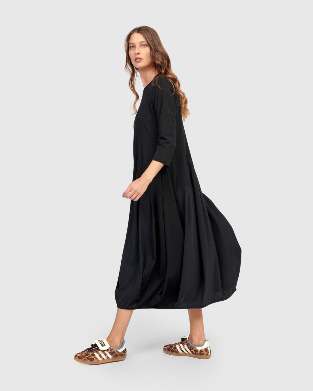 Tekbika Phoebe Crew Cocoon Dress, Black